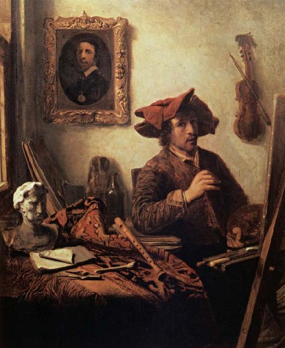 Job Berckheyde The Painter in his Studio oil painting image